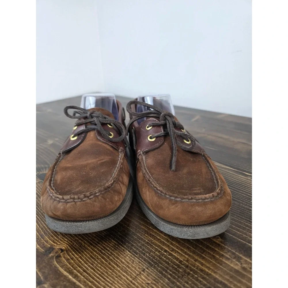 Sperry Top-Sider Men's Boat Shoes Size 11 M Brown Leather Slip On Casual Loafers